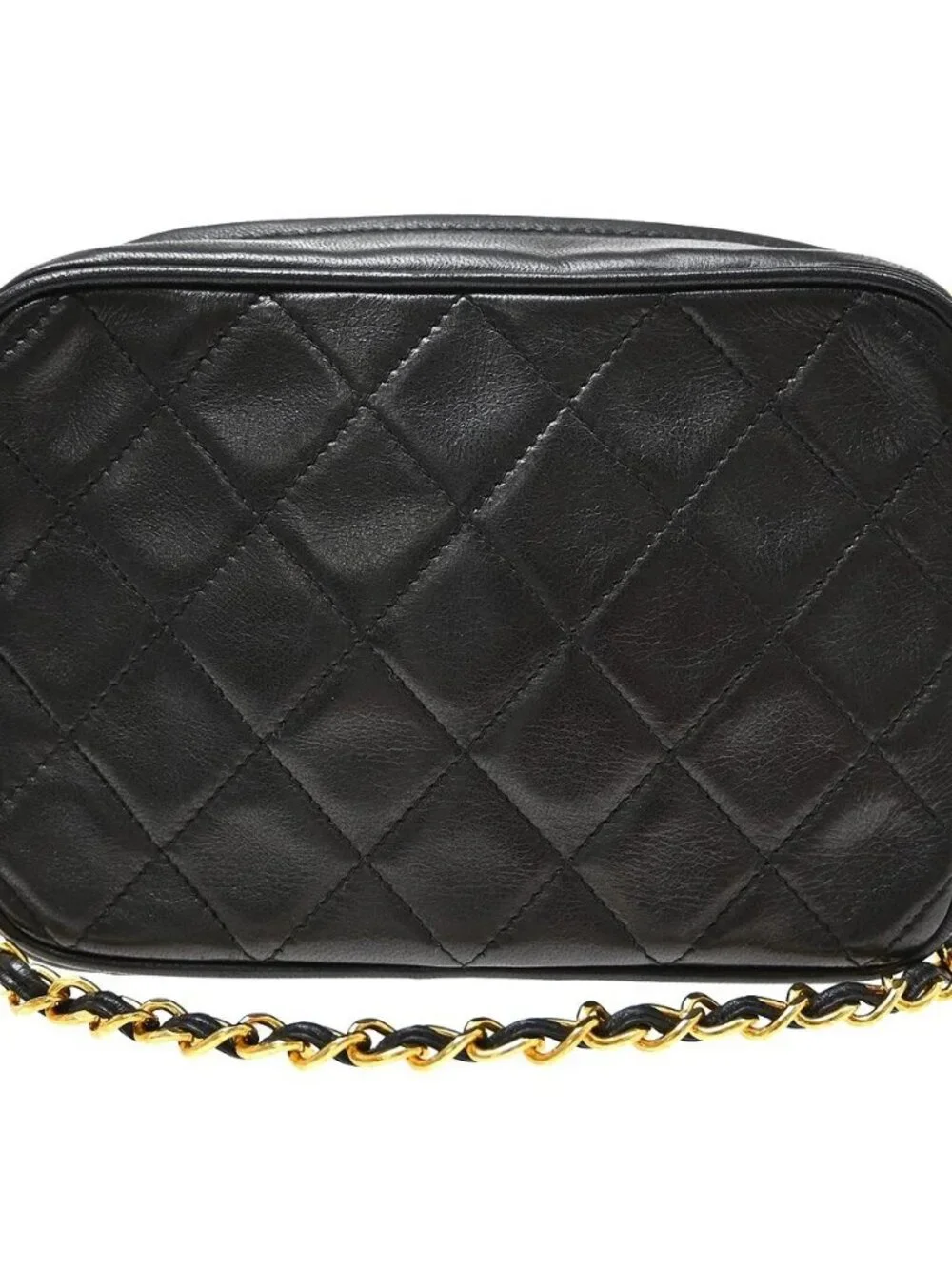 Best08 Chanel Black Lambskin Camera Bag KQ01791